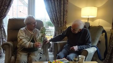 Love is in the air at Spennymoor care home